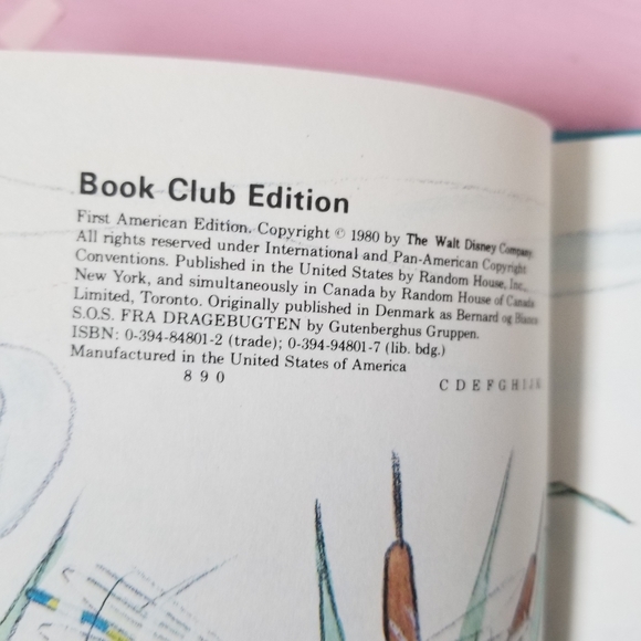 1980 Vintage Disney Rescuers Childrens Book - Picture 3 of 7